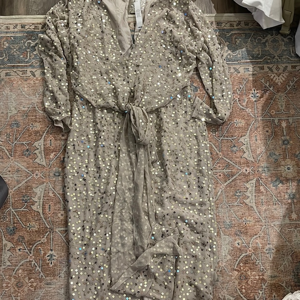 NWT Asos midi sequin dress